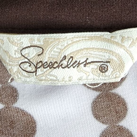 SPEECHLESS WOMEN'S POLKA DOT DEEP V NECK  RETRO DRESS SIZE SMALL - Picture 5 of 5